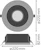 ledvance Alasvalo downlight dl pfm dn195 21w 840 ugr ip54