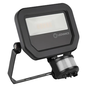 ledvance Valonheitin floodlight fl pfm 10w 3000k sym sensor bk