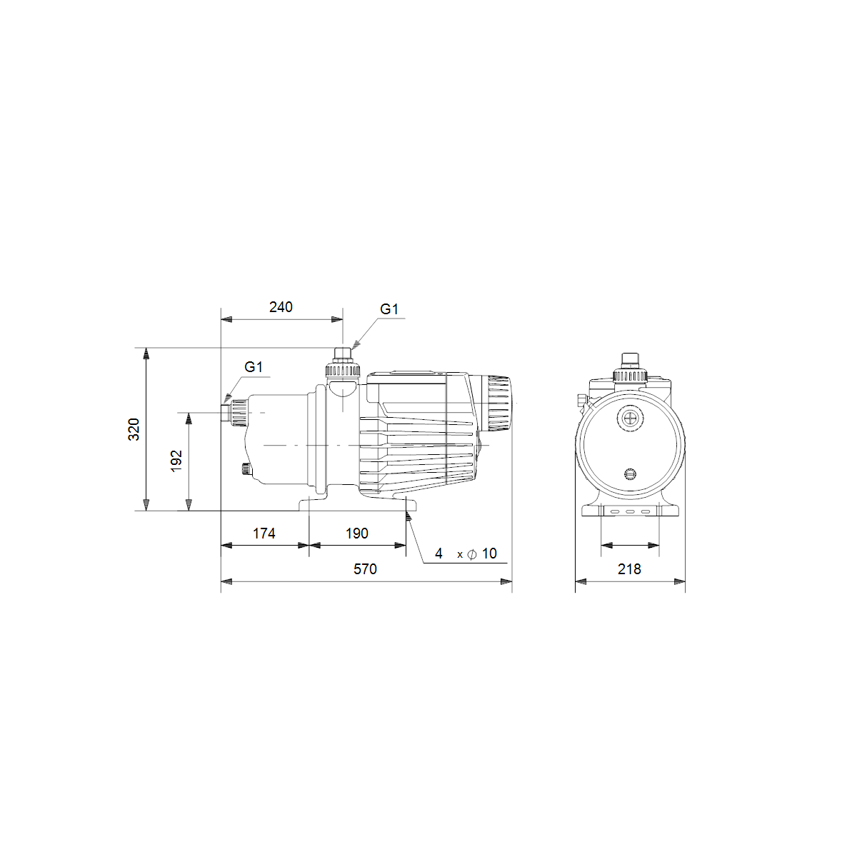grundfos Vesiautomaatti grundfos mq 3-35 r1 850w 1-v