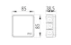 opal Jakorasia opal pinta ip65, 85x85x38.5 valkea