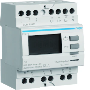 hager Energiamittari ec376 3v virtam. modbus lk1