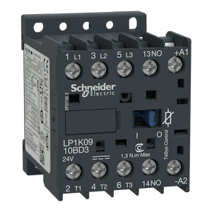 schneider electric Kontaktor 9a+1sl 24vdc diod
