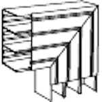 L-STYCKE FED-LS7640 VIT