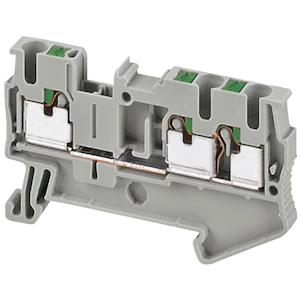 schneider electric Push-in plint 3 pol 25mm² grå