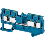 PUSH-IN PLINT 4 POL 4MM² BLÅ