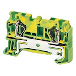 BLADFJÄDERPLINT 2 POL 4MM² GRÖN/GUL