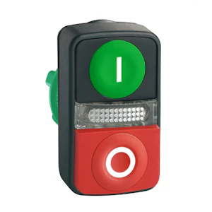 schneider electric Dubbeltrycke + led