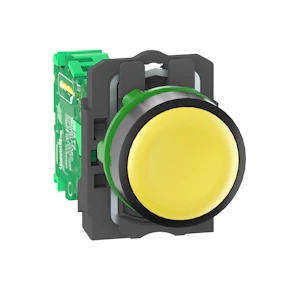 schneider electric Plasttrycke gul