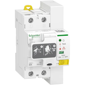 schneider electric Jordfelsbrytare red 2p 40a 30ma a