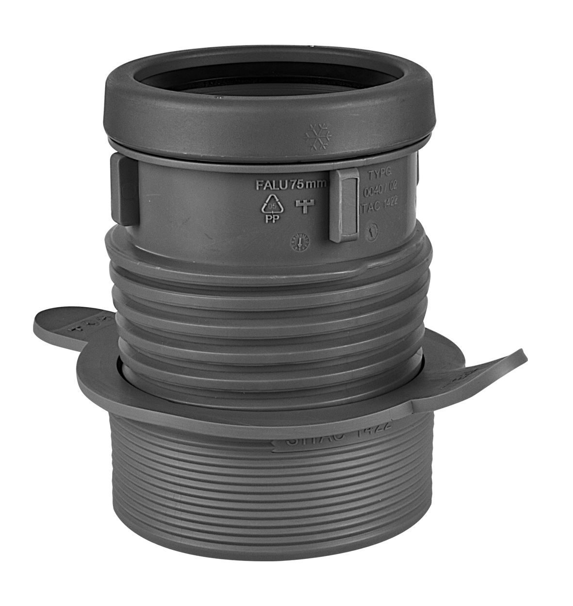 LIITOSKAPPALE TPE FALUPLAST 75mm PVC/PP-VALUR. 93-100mm