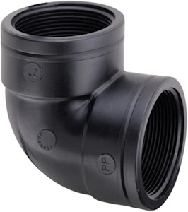 ulefos Vinkel 90° pp pn10 -r40 plasson 5057, inv. gg