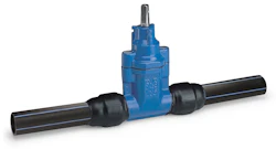 SERVISVENTIL AVK DIM 32 DN25 PN16 PE100 SDR11 WTR