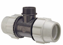 KOPPLING PE T-RÖR 20XR15 PLASSON 7840 PN10 PE-UTV.GG-PE