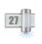 TUNNISTINVALAISIN STEINEL L270S NUMEROVAL+LED ALU